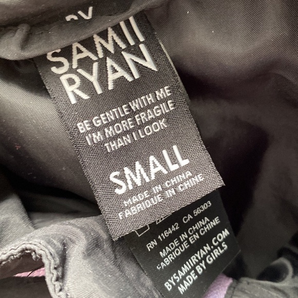 Samii & Ryan lilac and black windbreaker half zip jacket - Picture 4 of 7